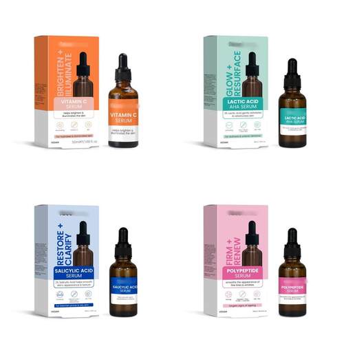 跨境TK亚马逊面部精华液Facial Serum多维度脸部护肤滋润嫩滑30ml