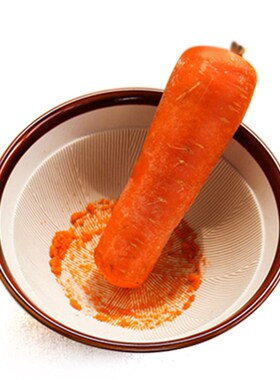 轻奢日式食物碾磨器宝宝辅食研磨碗婴儿果蔬米糊陶瓷捣蒜器打磨碗