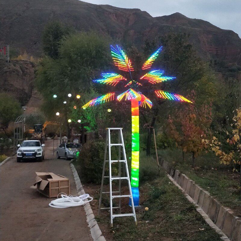 椰树树灯3米 led椰子树灯防水景观庭院树灯工程户外公园广场亮化