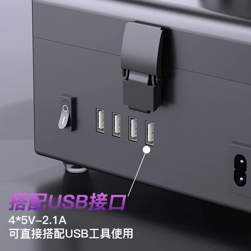 电子维修焊锡台式过滤机洛铁吸烟仪电烙铁焊接排烟器小型风扇