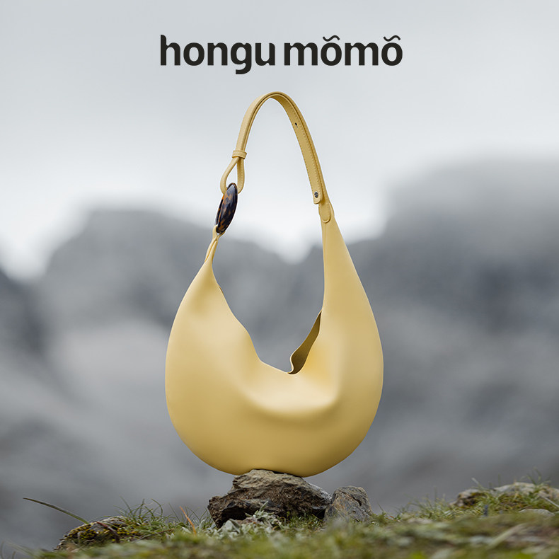 hongu momo浪浪包小号日常通勤手提单肩斜挎原创设计包包官方正品