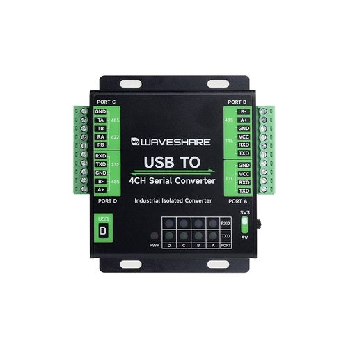微雪 usb to RS232/485/422/TTL 工业级FT4232HL 4路串口通讯模块