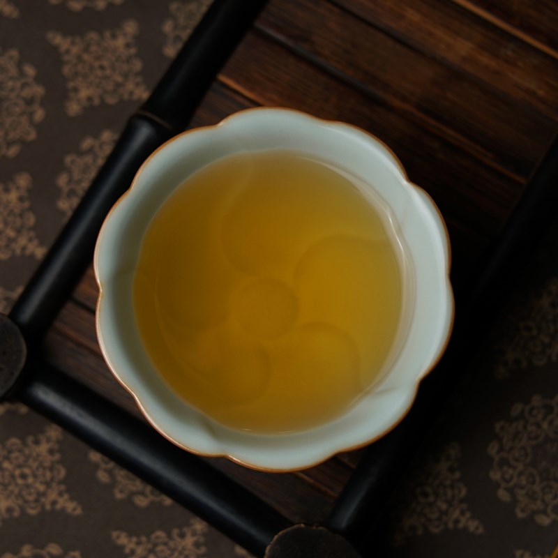 汝窑茶杯主人杯景德镇单杯原矿手工陶瓷仿古品茗杯天青汝瓷水云杯