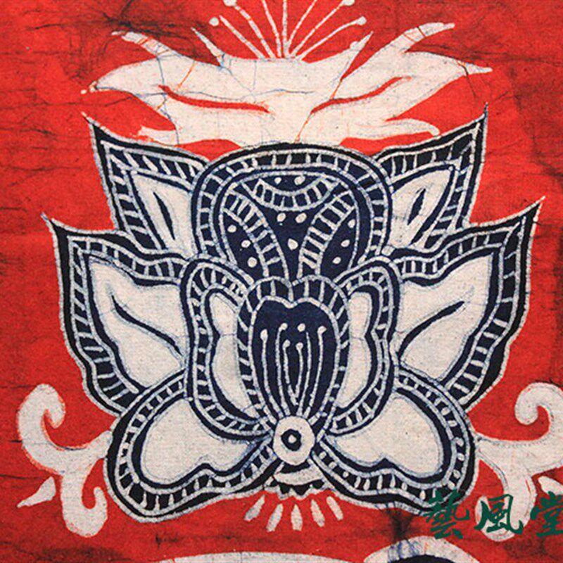 吉祥挂画蜡染画门帘吉象棉布艺隔断帘家居沙发背景画客厅装饰布画