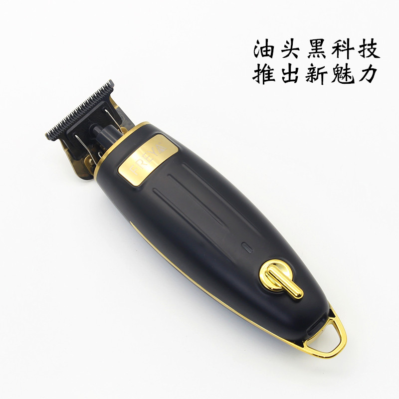 复古油头雕刻电推剪专业发廊修边鬓角刻线推白理发器0刀头理发器