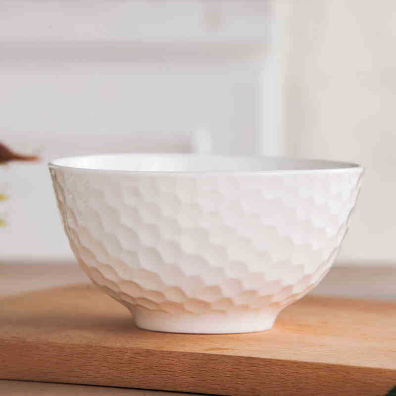 餐具新品28头56头景德镇陶瓷餐具纯白釉下彩骨瓷碗盘家用碗碟套装