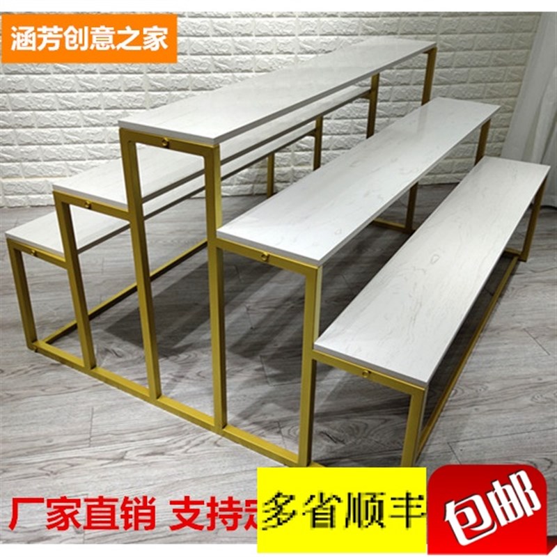商场母婴超市服装店中岛流水台鞋包展示陈列架饰品化妆品中间摆台
