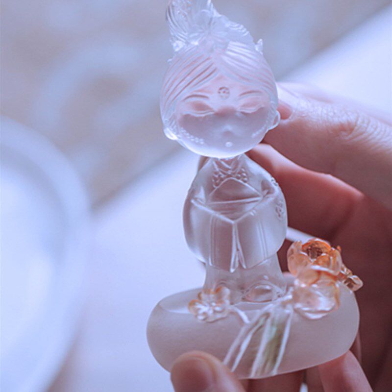心缘堂琉璃十二花神花仙子线香插茶室茶桌香器摆件茶宠茶道配件