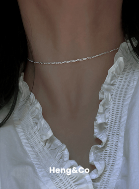 Heng&Co/S925纯银超仙蕾丝choker