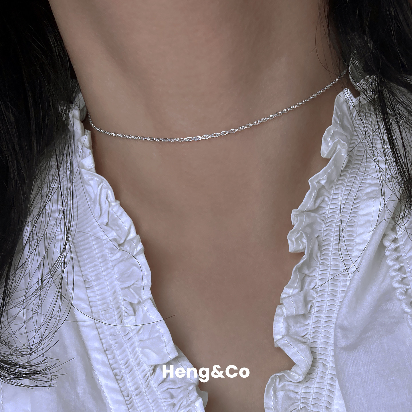 Heng&Co/S925纯银超仙蕾丝choker