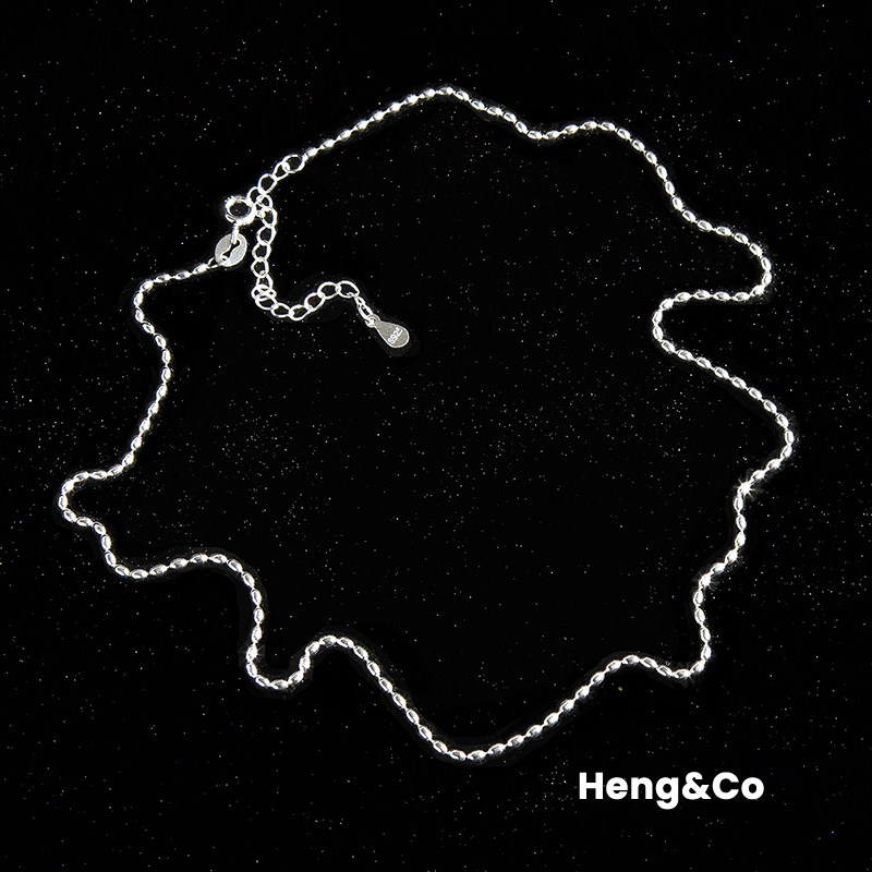 Heng&Co/S925纯银米珠项链