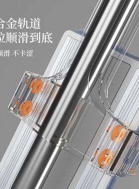 艺姿 拖布不锈钢面板免手洗平板拖把45CM 懒人家用拖地神器 4块布