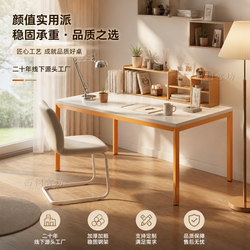 极简美学高效办公电脑桌