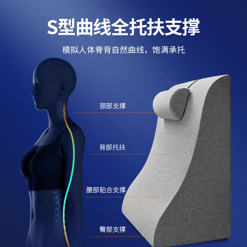 床头靠垫胃食管防反流床垫三角斜坡枕头卧床老人病人床上靠背神器