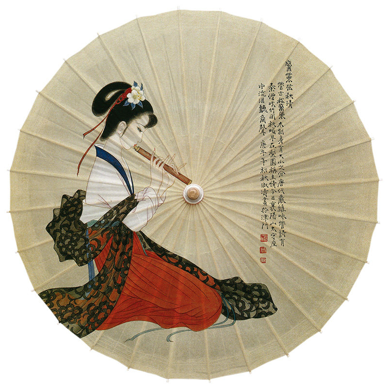 【仕女】古风女油纸伞防雨防晒纯手工实用男古装复古典传统遮阳伞