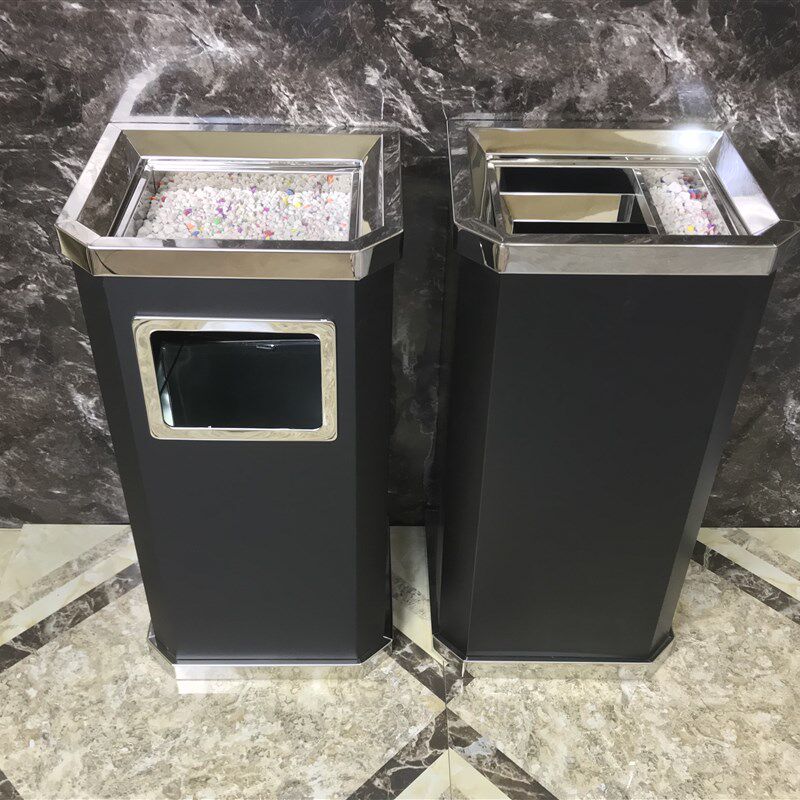 不锈钢圆形垃圾桶酒店环卫大堂立式烟灰户外果皮箱方形带内桶包邮