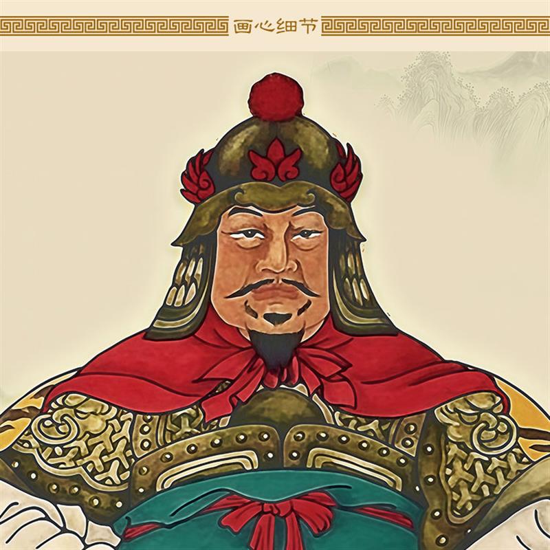 定制订做宗祠家谱祖先画像 武将文官氏族祖宗人物挂画 装饰卷轴画