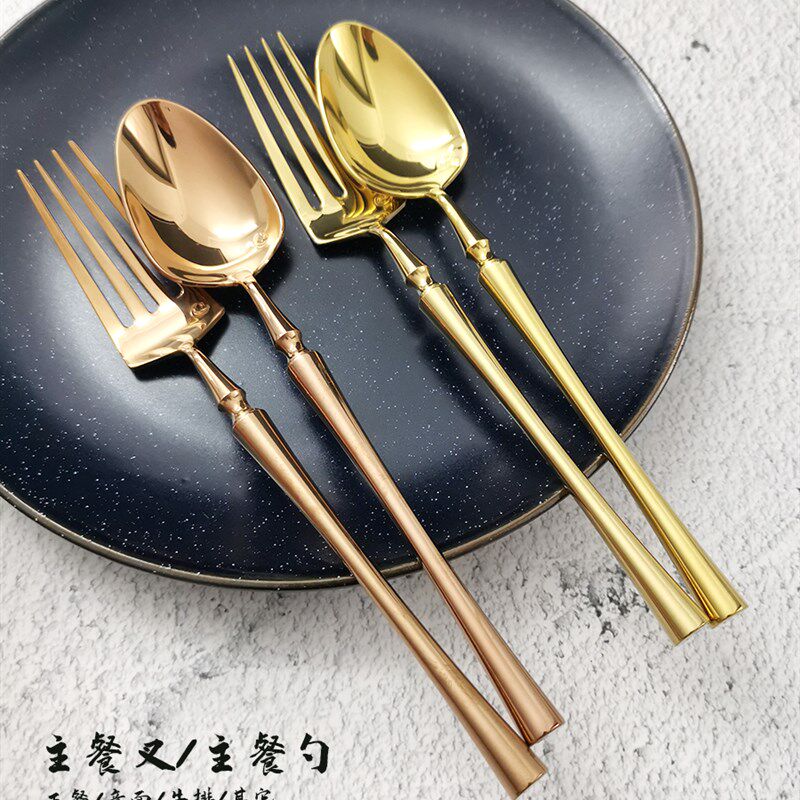 高颜值叉子不锈钢304家用餐具单个吃饭牛排沙拉高端西餐式意面叉