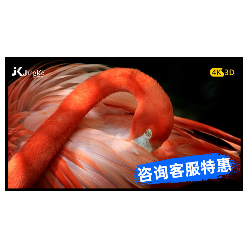 经科H3-FL/W2投影幕100寸120寸家庭家用背景墙壁挂画框幕软幕布