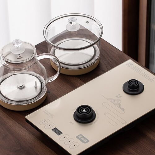 瓷有情茶台配套电茶炉底部上水功夫简约家用办公台嵌两用烧水茶炉