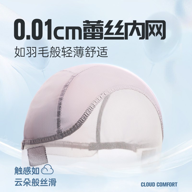 短发假发女全头套自然层次中长发蕾丝化疗后光头专用锁骨发假发套