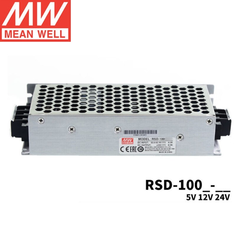 台湾明纬RSD-100D-5 铁路认证DC-DC直流转换开关电源110V变5V20A