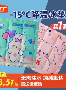 冰垫坐垫夏季透气凉垫办公室椅垫学生久坐水凉垫冰枕夏天屁垫冰袋