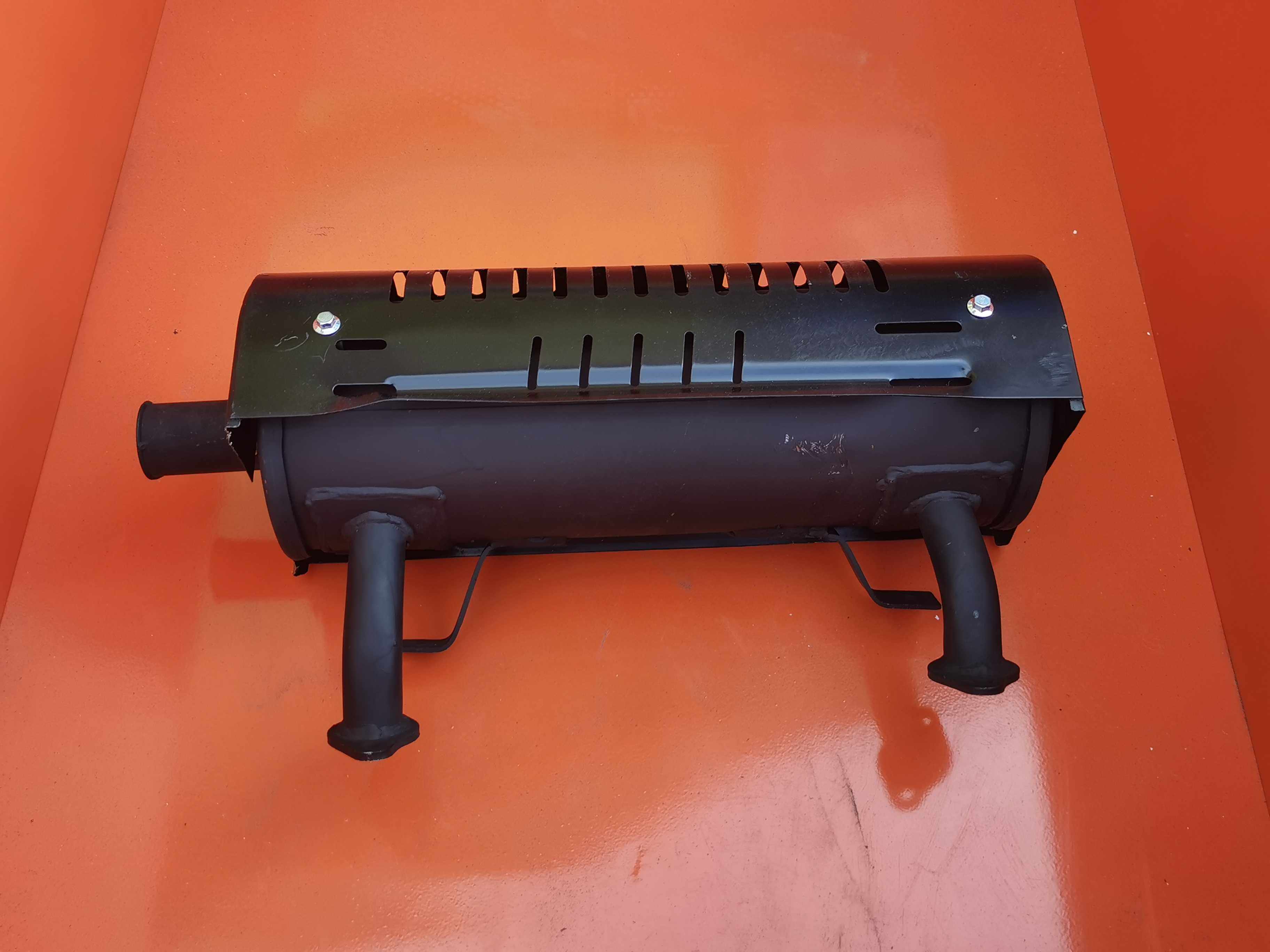 隆鑫双缸发动机LC2V78F消音器670D排气管筒,10kw发电机烟管740
