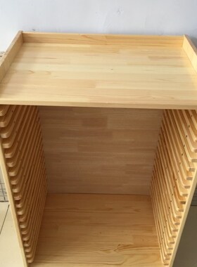 幼儿园柜整理开画室美术4收纳木湿柜架画纸水彩画画板板柜4K储藏