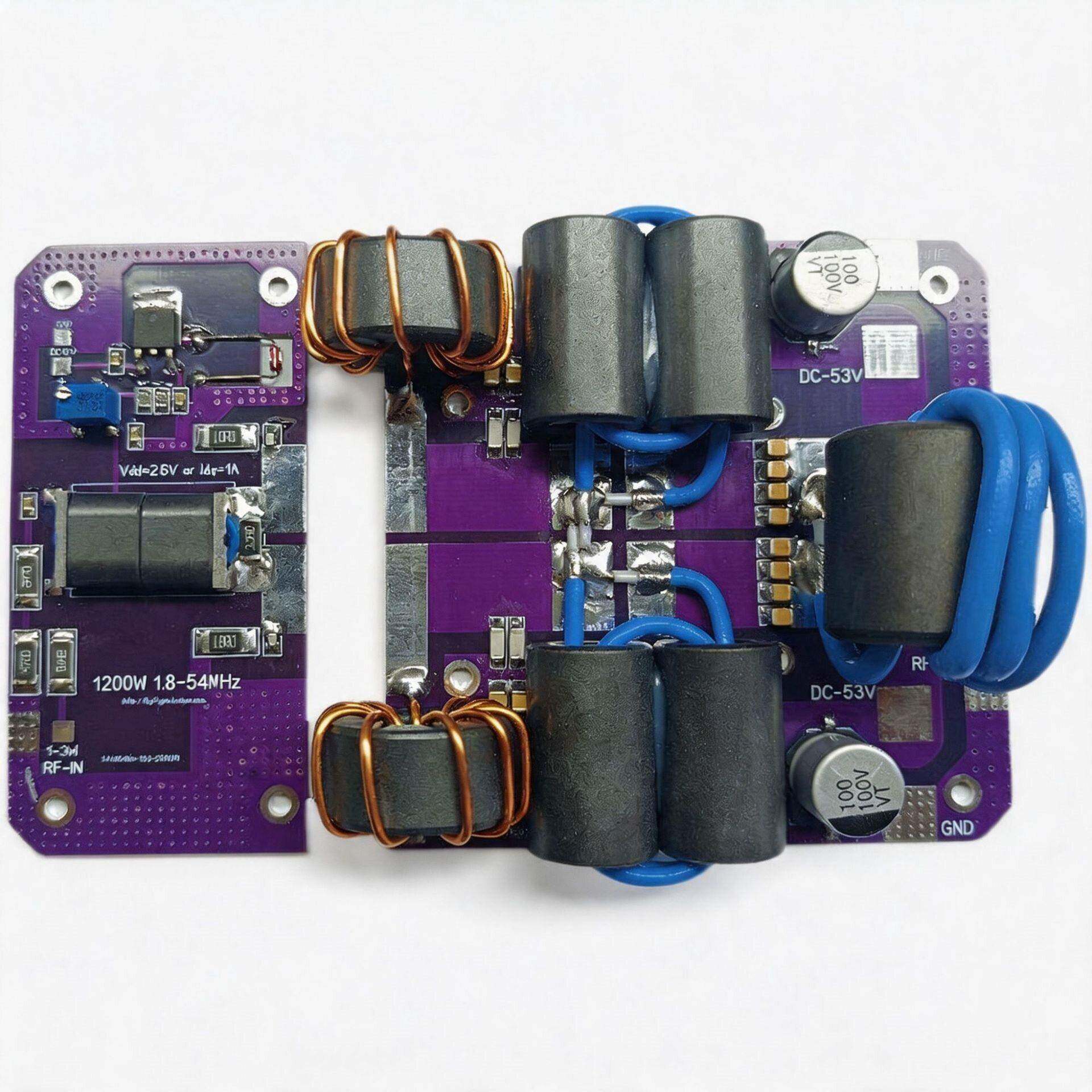 HF1200W功放板MRFXKL80H功放板B1F188放大器短波功放套件