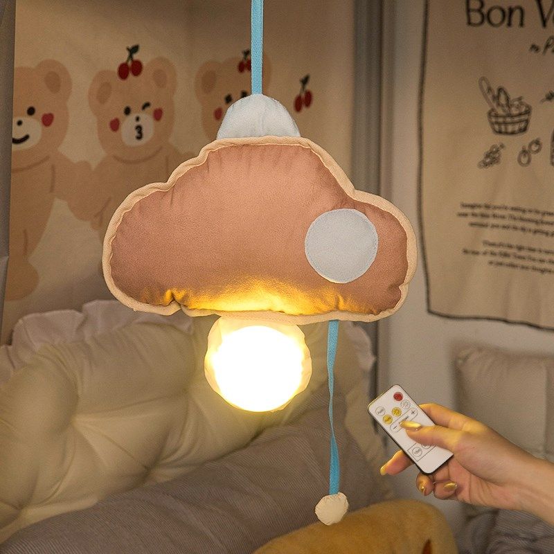 2025新款云朵弱夜灯创意治愈系氛围感微小遥不刺眼睡眠灯可光控