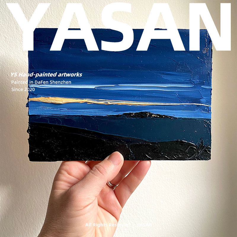 YASAN 现代纯艺绘风景油画质感肌理画客众手术装饰画卧室小厅挂画
