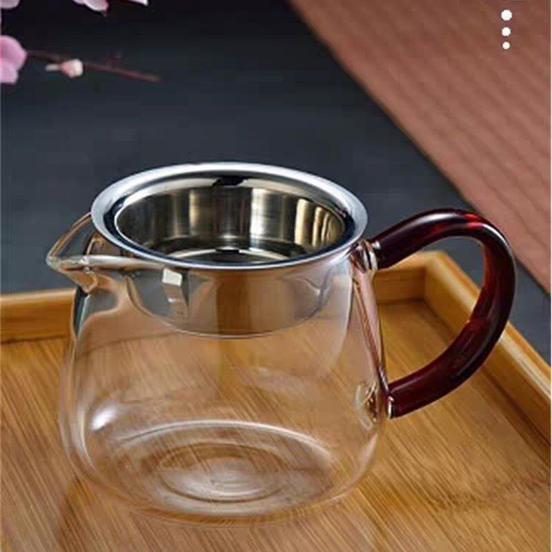 茗过师玻璃公分杯茶漏套装艺滤茶海道茶器公道杯功夫茶具配件