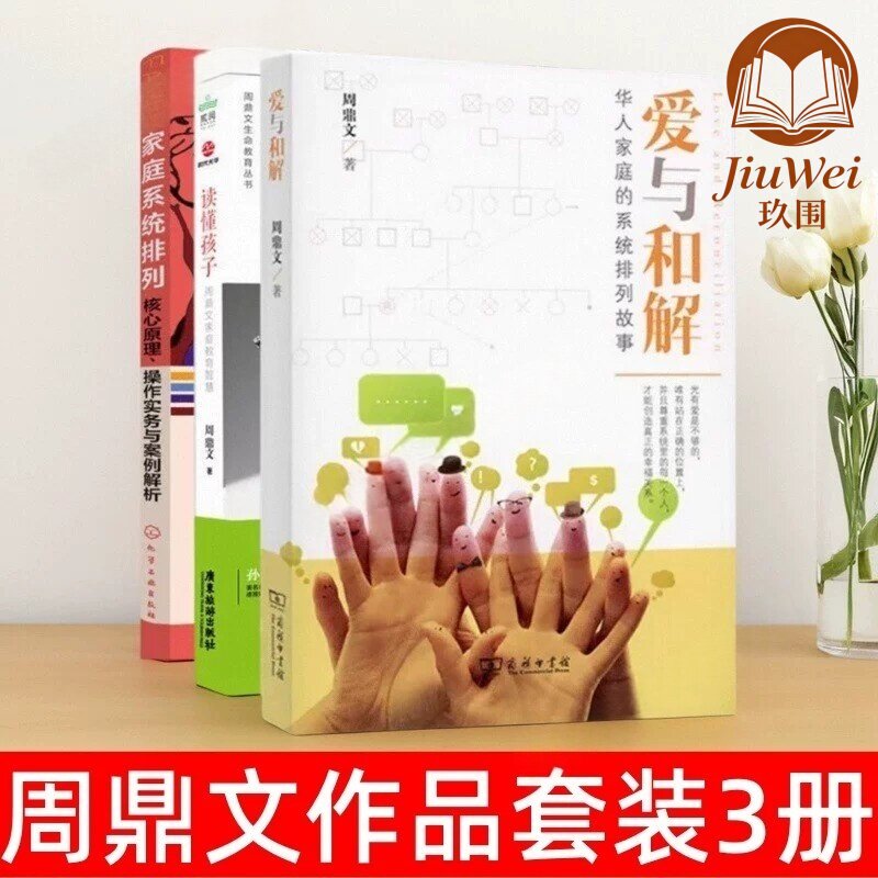 【周鼎文套装3册任选】爱与和解+读懂孩子 周鼎文家庭教育智慧+家庭系统排列 一对一排列与线上个案的理论与实践 正版书籍