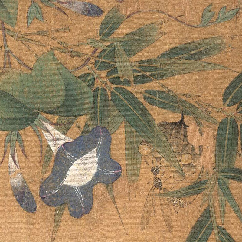 元代谢楚芳 乾坤生意图 高清微喷打印元代花鸟画临摹画稿复制画心