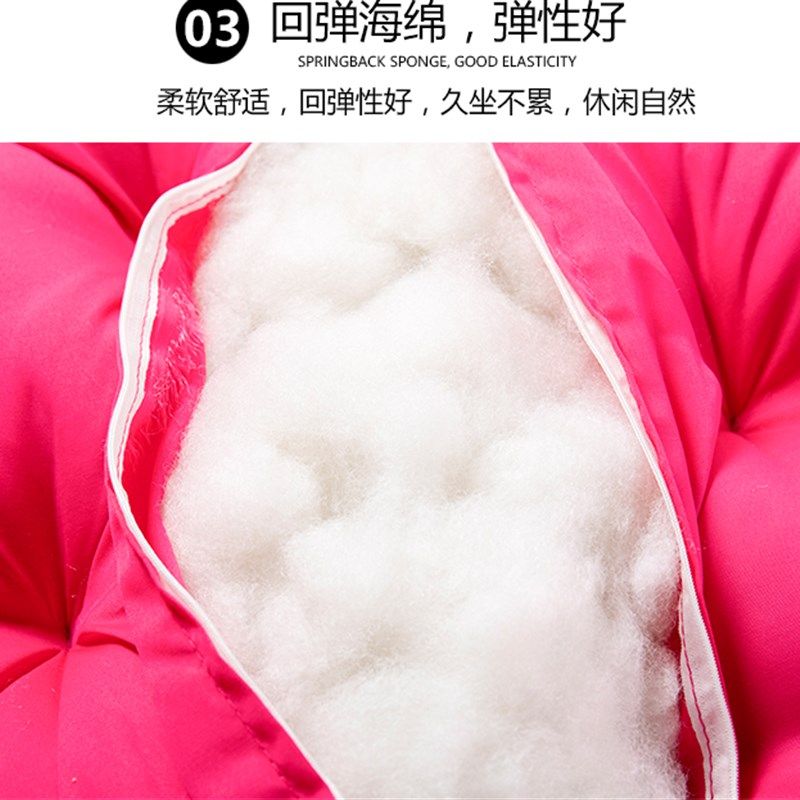吊篮坐垫秋千鸟巢坐垫单人双人摇篮藤椅吊床换洗布套沙发吊椅垫子