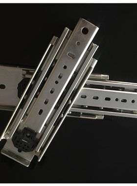 重型工业滑轨76宽8寸至80寸承重500斤导轨托盘机柜抽屉滑轨滑道