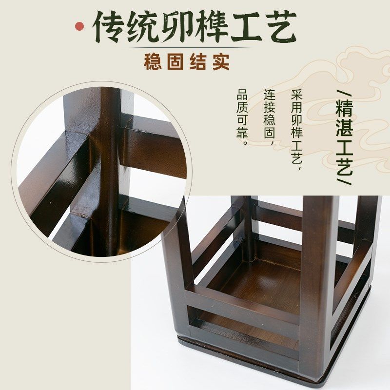 圆木凡品实木凳子家用小板凳方凳餐凳加厚餐饮商用凳子叠放餐椅