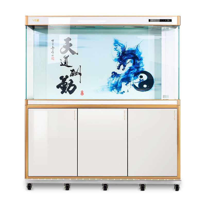 可移动鱼缸架圆形大型鱼缸架底座水族箱架柜子托盘万向轮支持定做