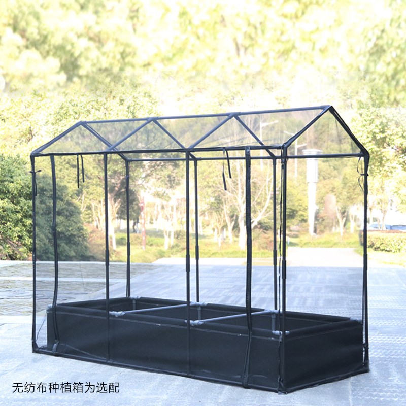 防虫网花房园艺绿植花卉蔬菜瓜果16mm管防晒遮阳黑色防鸟防虫花架