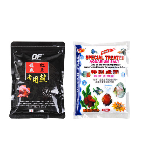 仟湖鱼用盐鱼缸净化水质杀菌消毒减压新缸水族箱龙鱼锦鲤专用海盐