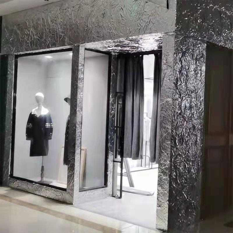 自贴银色锡纸铝箔加厚服装店铺拍摄婚礼庆典表演背景道具用带粘胶