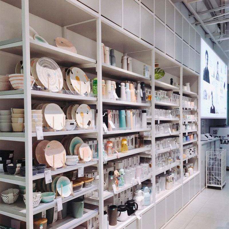 精品店餐具展示货架工艺艺术品陈列架双面可调节货架厂家供应