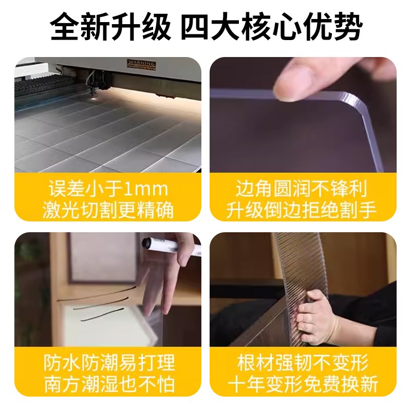 亚克力柜门定制自装电视柜子遮挡板防尘推拉玻璃门免打孔简易加装图片