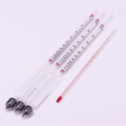 3支组白酒酒精计0-100度酒精浓度计酒精表自酿酒测试仪酒精密度计