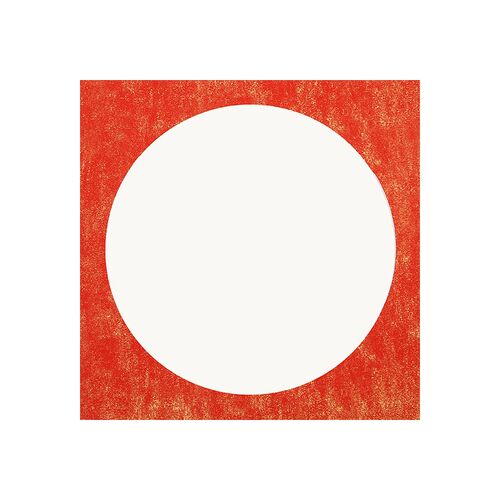 蜡染卡纸硬卡镜面宣纸仿古鎏金金丝加厚圆形空白画芯国画书法专用