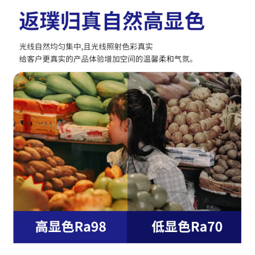 全光谱高显色COB轨道射灯Ra98高显指服装展餐厅防眩目护眼导轨灯
