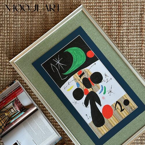 浩瀚星辰】木吉当代中古小众艺术装饰画卧室床头挂画客厅沙发壁画