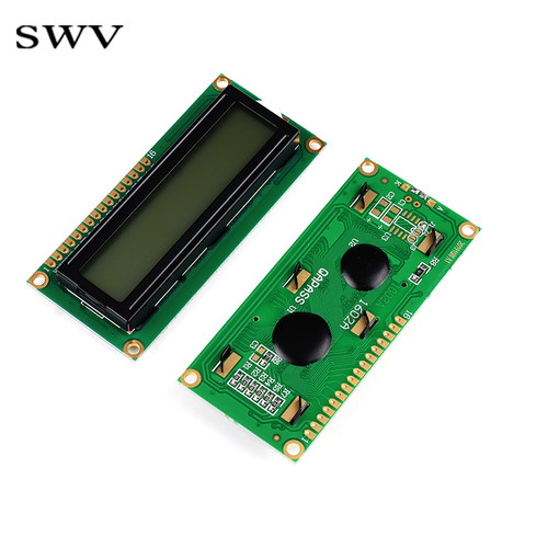 LCD1602A 液晶显示屏IIC/I2C模块5V蓝屏黄绿屏灰屏黄屏3.3V焊排针