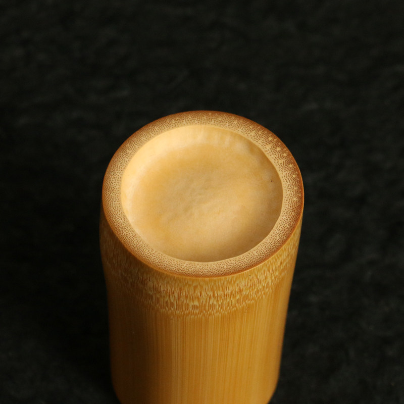 精品纯手工精磨天然老玉竹小竹筒DIY茶叶虫罐子竹节罐竹雕小笔筒